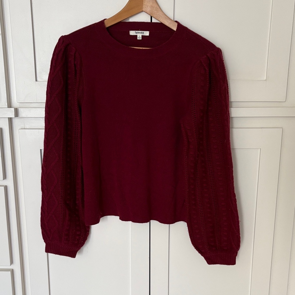 Splendid Burgundy Knit sweater